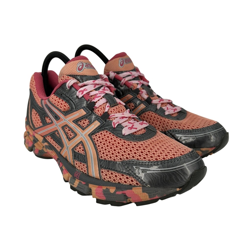 ASICS GEL Shoes Womens Size 8.5 Breast Cancer Awareness Mesh Running Sneakers